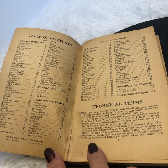 Vintage Stud Playing Cards & 1950s Solitaire Games  Book - Picture 2 of 7